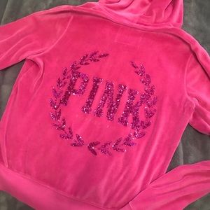 Victoria’s Secret PINK Velour Hoodie. Size L